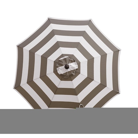 Living Accents Living Accents 9 ft. Tiltable Tan Stripe Market Umbrella UMA908G31OBD313